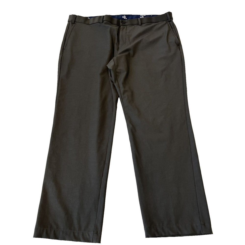 Lauren Ralph Lauren Men's Ultraflex Dress Pants 40x28 Green Classic-Fit Stretch